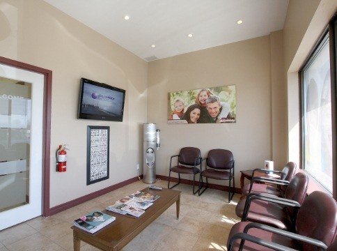 Reception area of Milton Family Dentistry